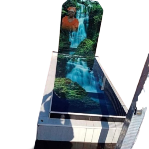 Glass headstone and glass body only